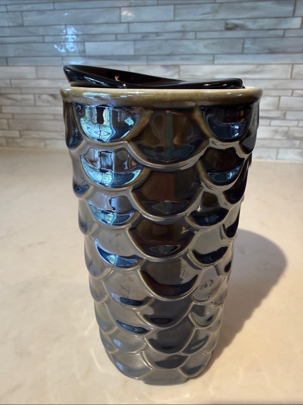 Starbucks Mermaid Scale Coffee Mug Tumbler 10 oz